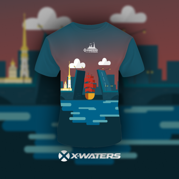 Футболка X-WATERS Санкт-Петербург 2026 г.