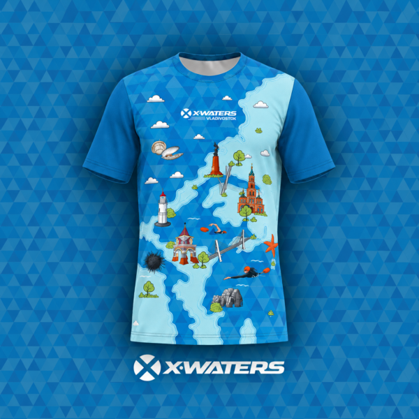 Футболка X-WATERS Владивосток 2026 г. именная